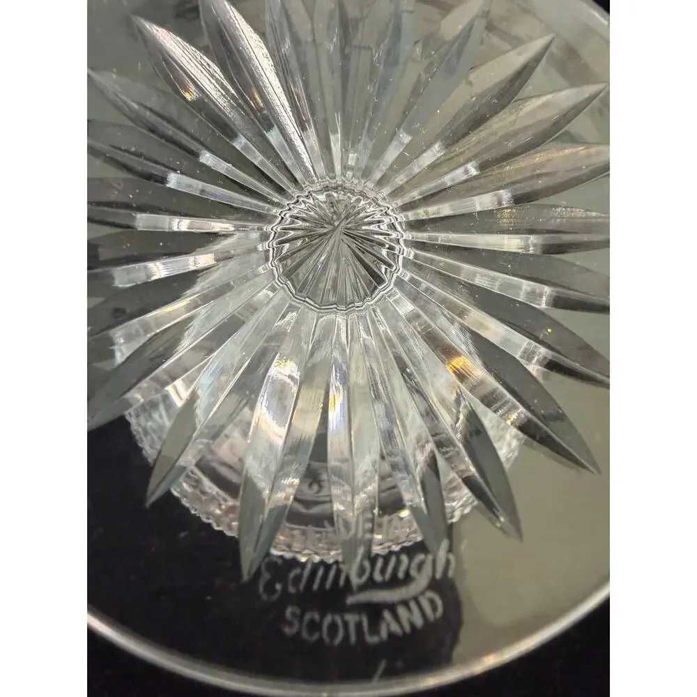 Edinburgh Crystal Thistle Brandy Glass Scotland